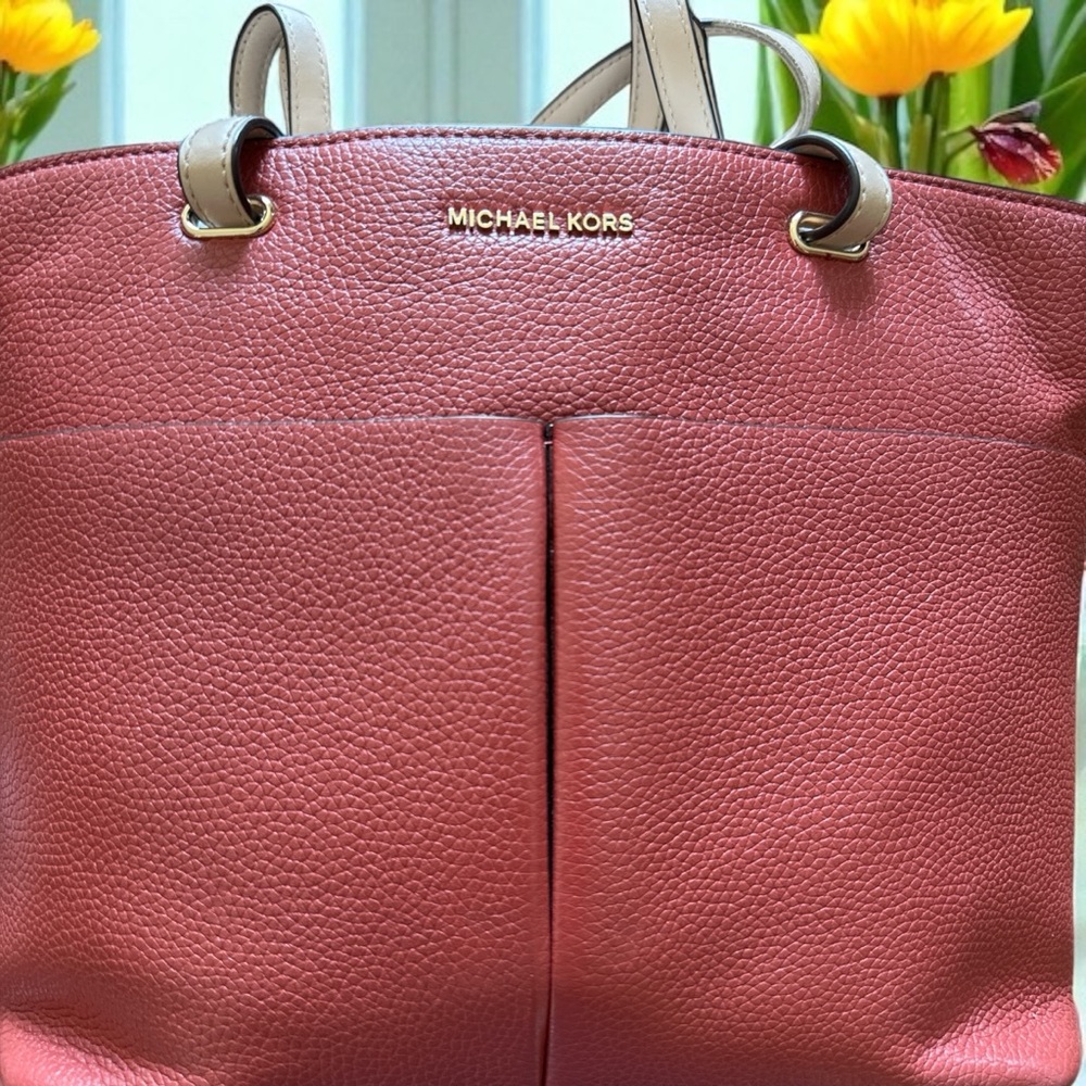 Michael Kors Pink Pebbled Leather Tote